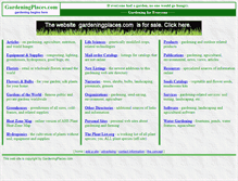 Tablet Screenshot of gardeningplaces.com